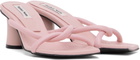 Reike Nen Pink Twisted Heeled Sandals