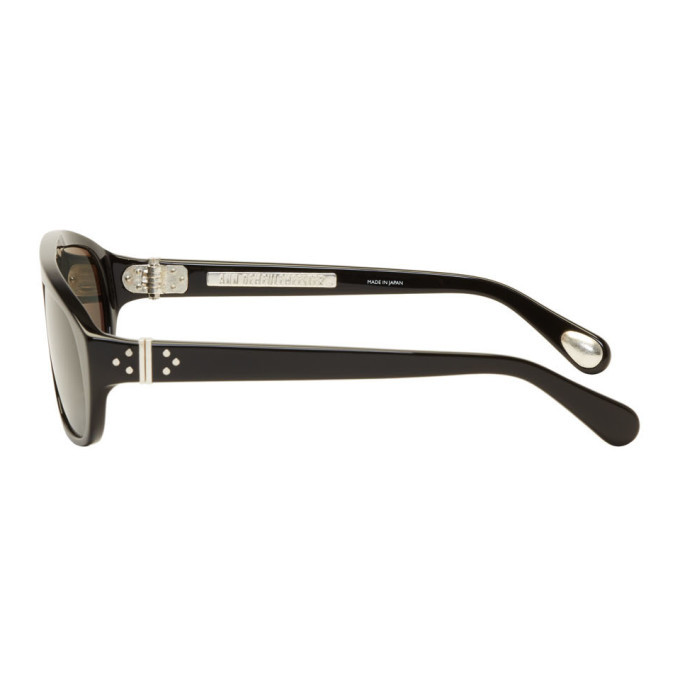 Ann demeulemeester Linda Farrow 眼鏡 Ann Demeulemeester Black Linda Farrow Edition Oval