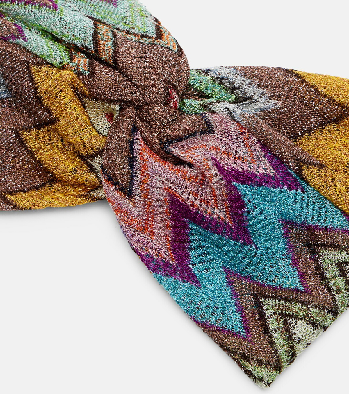 Missoni Zigzag lamé headband