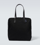 Comme des Garcons Homme - Leather-trimmed tote bag