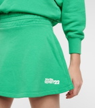 Reina Olga Serena waffle-knit cotton tennis skirt