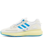 Adidas Men's ZX 5K Boost Sneakers in White/Blue Rush