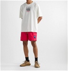 adidas Originals - Adiplore Logo-Appliquéd Woven Shorts - Pink