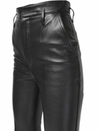 SAINT LAURENT High Waist Leather Pants