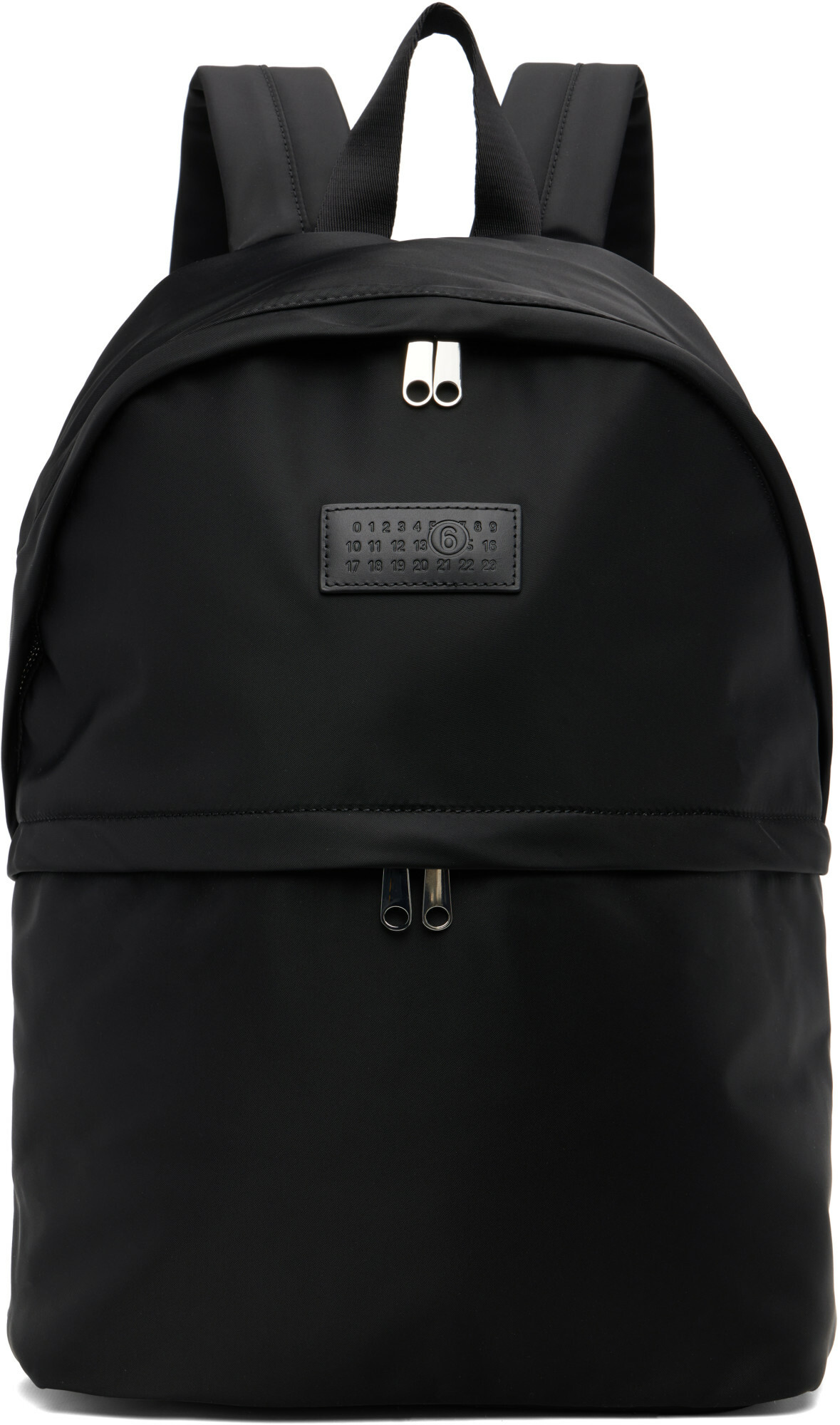 MM6 Maison Margiela Black Nylon Backpack