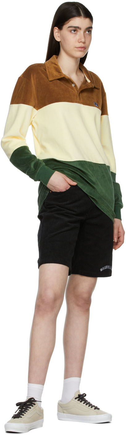 Noon Goons Off-White & Green Cotton Polo