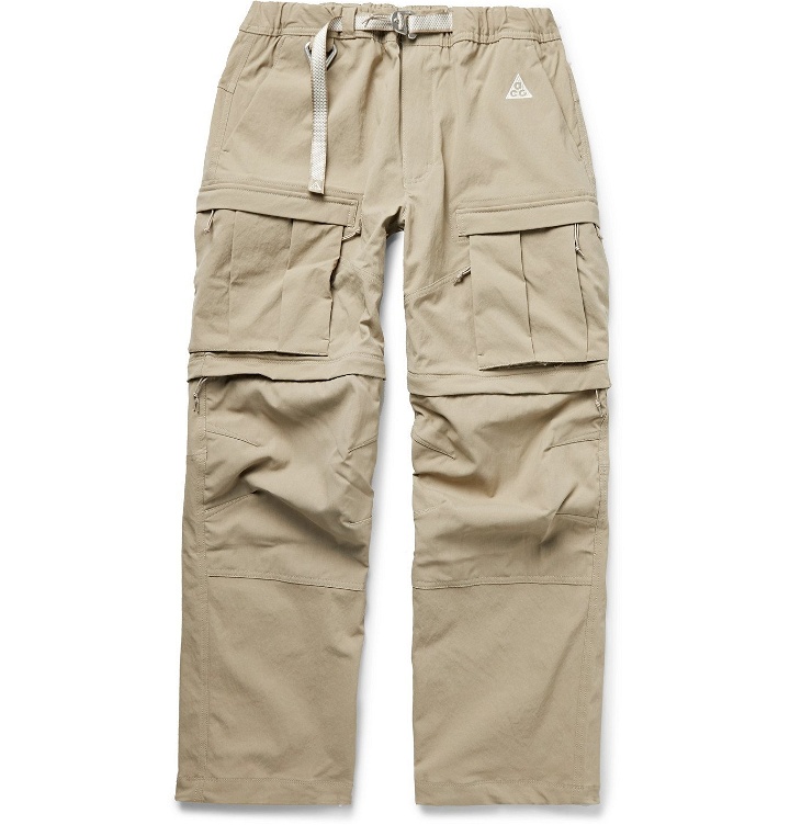 Photo: Nike - ACG Smith Summit Belted Nylon-Blend Cargo Trousers - Neutrals