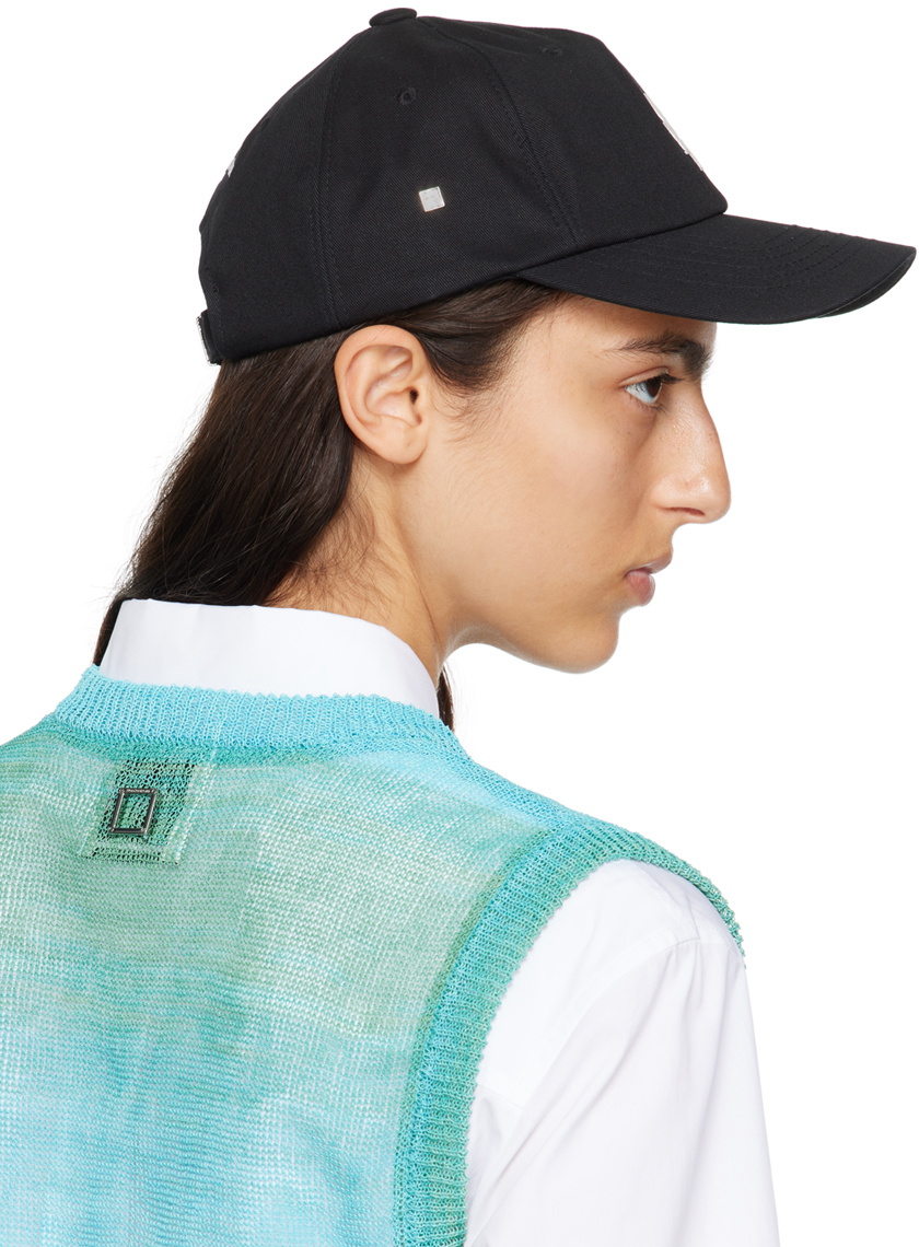 Wooyoungmi Black Embroidered Cap