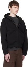 Entire Studios Black Eternal Zip Hoodie