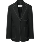 Maison Margiela - Black Slim-Fit Woven Blazer - Men - Black