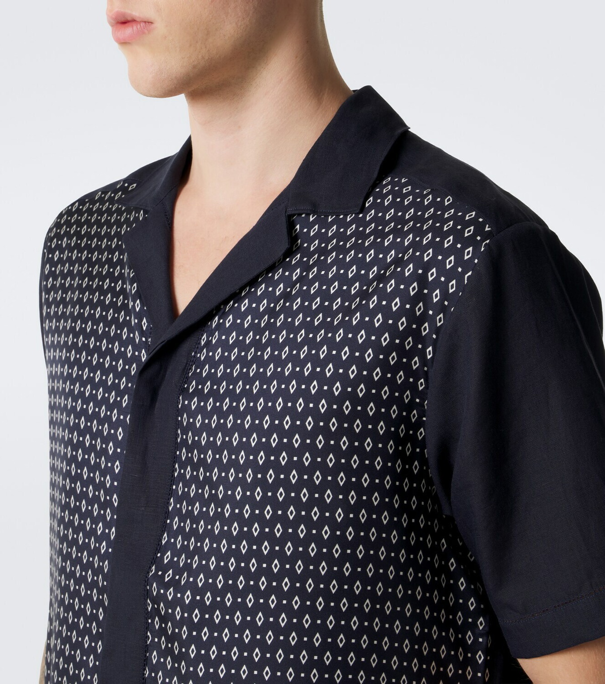 Orlebar Brown Maitan silk and linen shirt