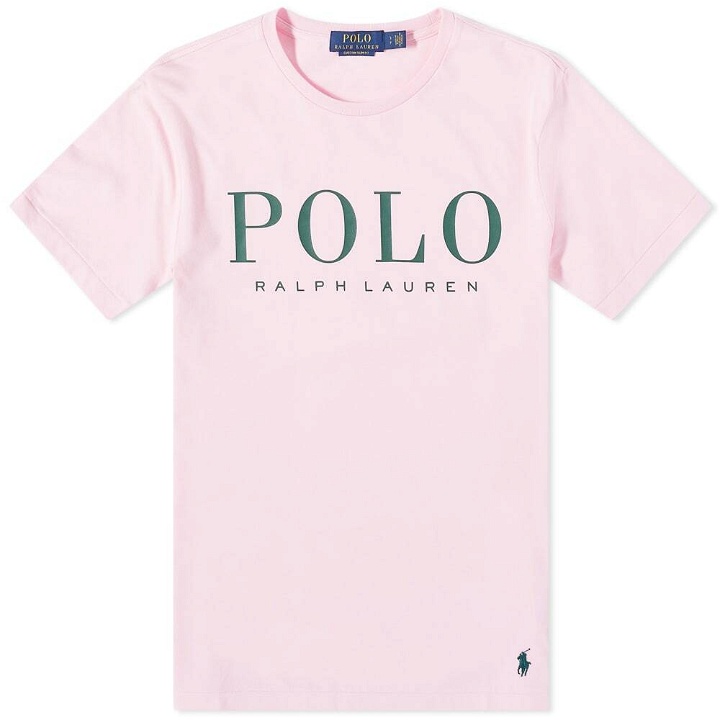 Photo: Polo Ralph Lauren Men's Logo T-Shirt in Carmel Pink
