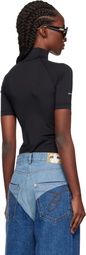 Pushbutton Black 'Security' Pocket Turtleneck