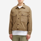 Café Mountain Men's Reverse Panel Workers Jacket in Washed Limestone