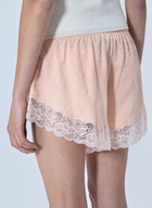 Chloé Lace Trim Jersey Shorts