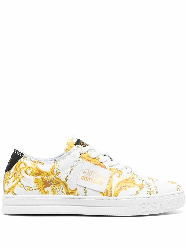 Photo: VERSACE JEANS COUTURE - Logo Leather Sneaker