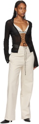 Dion Lee Beige Y-Front Jeans