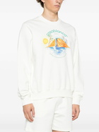 Casablanca White Oasis Sweatshirt