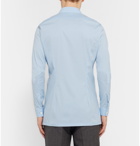 Balenciaga - Slim-Fit Cotton-Blend Poplin Shirt - Men - Blue