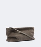 Aesther Ekme Nina Mini suede clutch