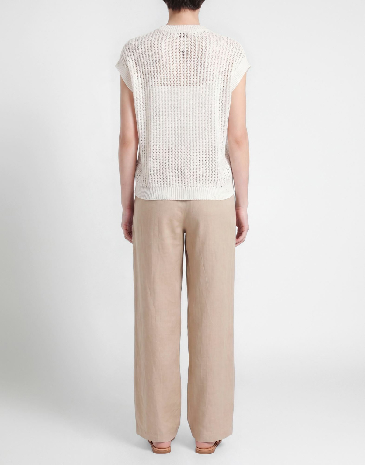 Peserico Womens Sweater in Off white