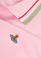 Vivienne Westwood Classic Logo Piqué Cotton Polo Shirt Peach