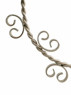 Sophie Lou Jacobsen Silver-Toned Twisted Two-Candle Candle Holder