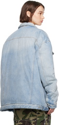 VETEMENTS Blue Puffer Denim Jacket