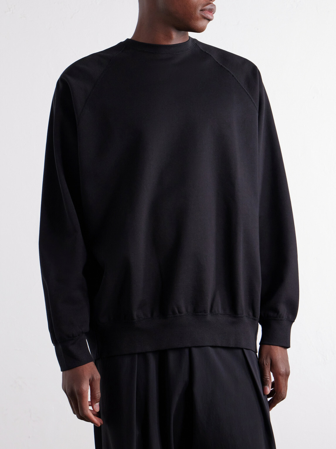 Graphpaper - Cotton-Jersey Sweatshirt - Black