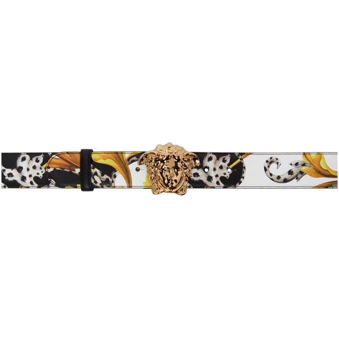 Photo: Versace White Barocco Medusa Belt