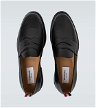 Thom Browne - Grained leather penny loafers