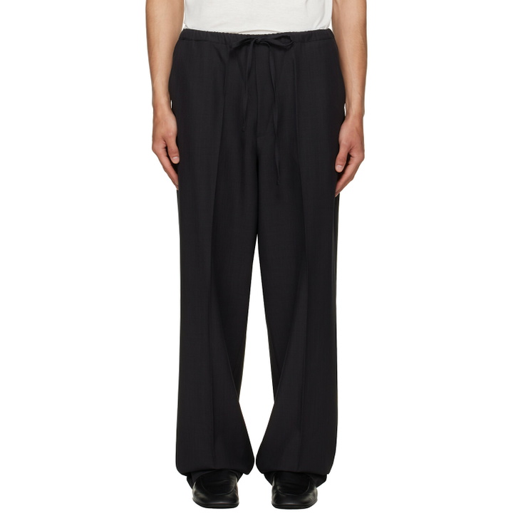 Photo: Second/Layer Black Baggy Primo Trousers