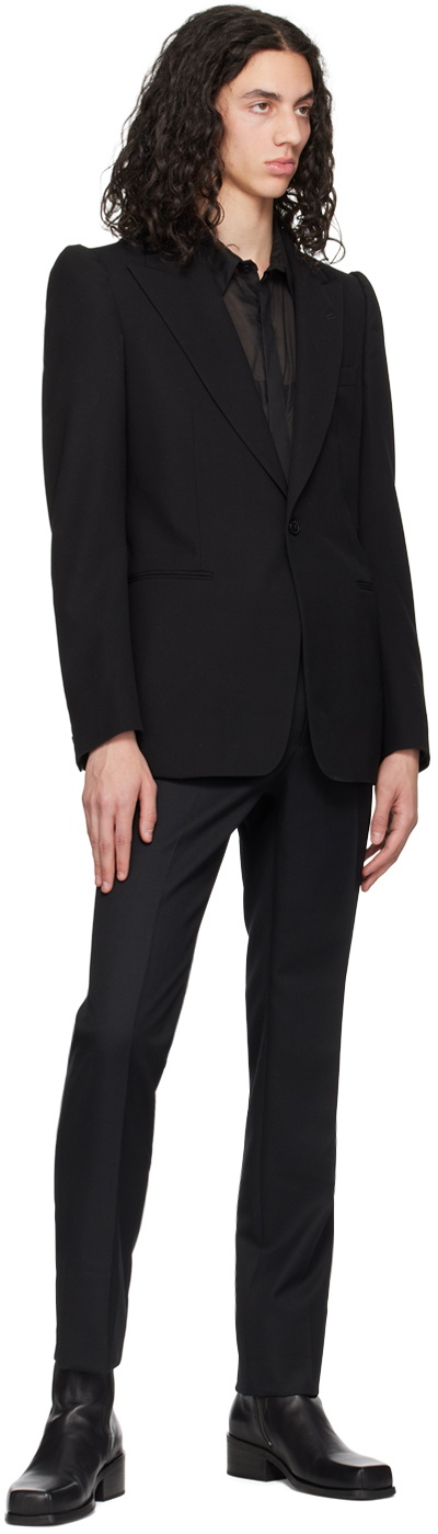 Johnlawrencesullivan Black Straight Trousers