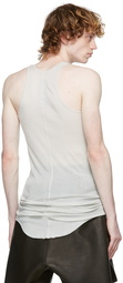 Rick Owens Grey Basic Rib Tank Top