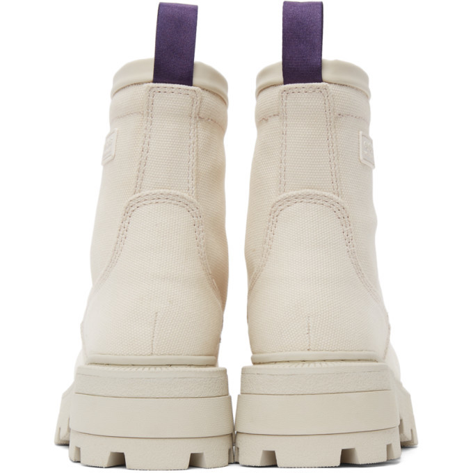 Eytys Off-White Canvas Michigan Boots Eytys