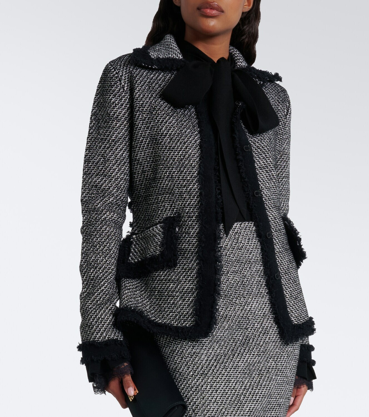 Nina Ricci Wool-blend tweed jacket