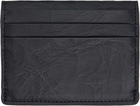 Y-3 Black Leather Card Holder
