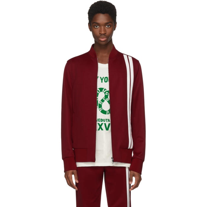 Photo: Valentino Red and White Striped Track Jacket