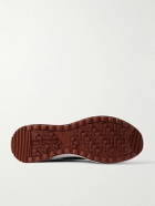 Loro Piana - Weekend Walk Leather-Trimmed Mesh Sneakers - Black