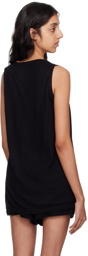 Frenckenberger Black Relaxed Tank Top