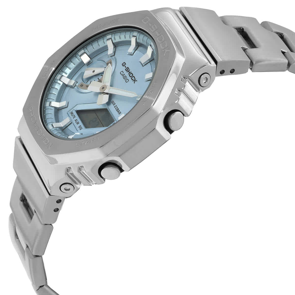 Casio G-Shock G-Steel 2100 Series Quartz Blue Dial Mens Watch GM2110D-2A