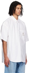 MASTERMIND WORLD White Embroidered Shirt