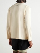 DISTRICT VISION - Logo-Print Stretch-Jersey T-Shirt - Neutrals