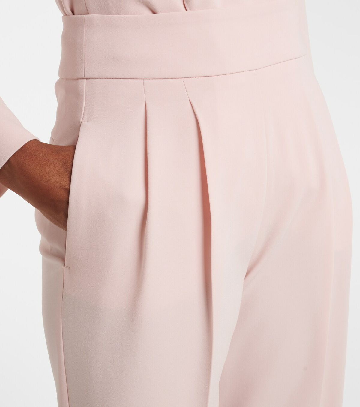 Max Mara Pleated cady straight pants