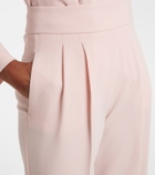 Max Mara Pleated cady straight pants