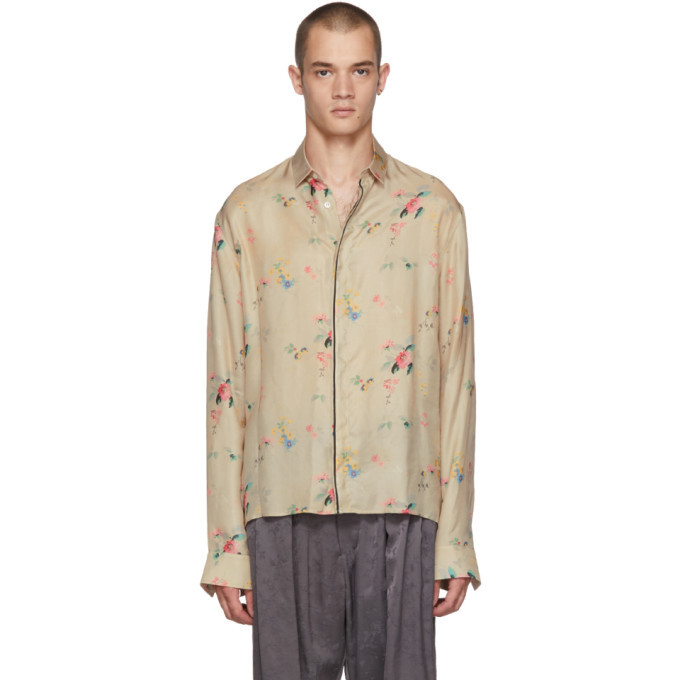 Haider Ackermann Beige Freesia Classic Shirt Haider Ackermann