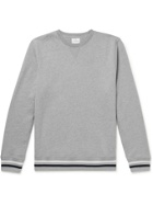 Kingsman - Striped Cotton and Cashmere-Blend Jersey Sweatshirt - Gray