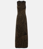 Etro Wool-blend jacquard midi dress