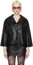 Marc Jacobs Black 'The Lady' Leather Jacket