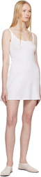 SKIMS White Drop Needle Pointelle Cami Minidress